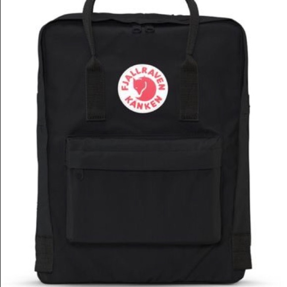Black Fjallraven kanken backpack